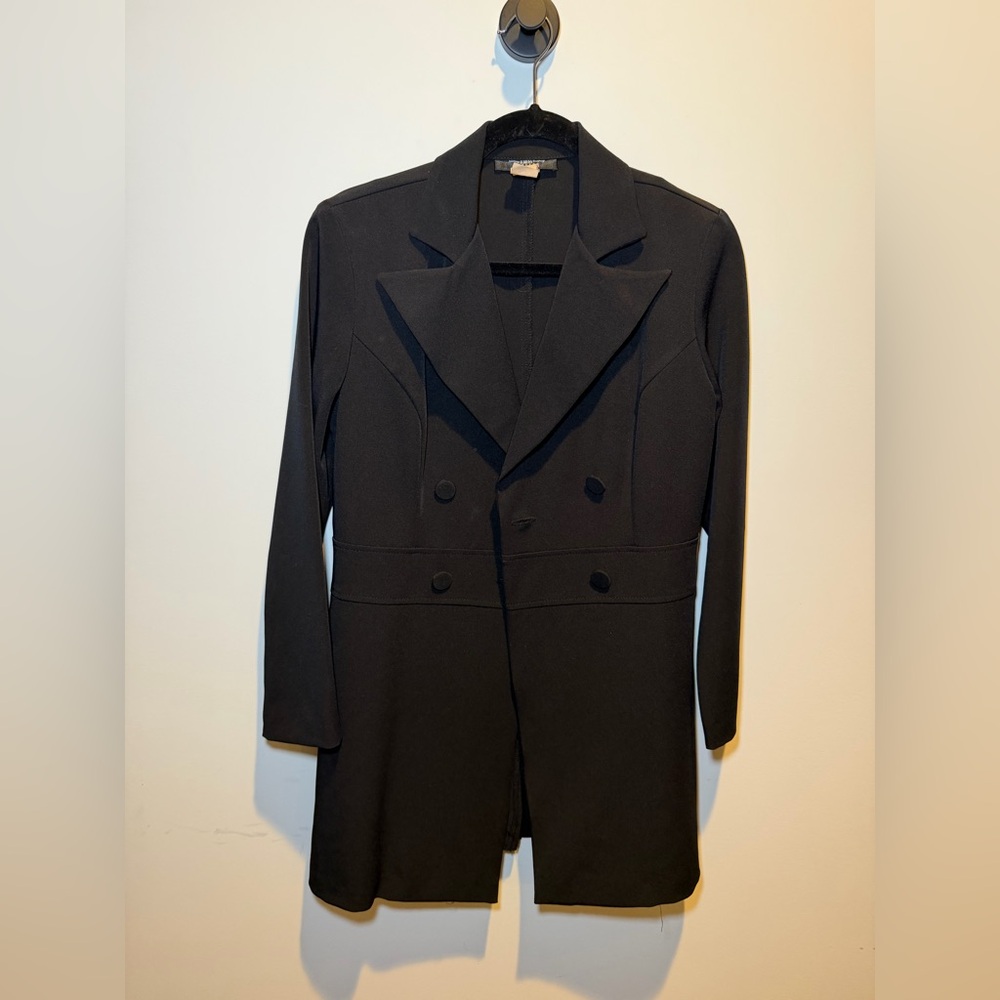 Tailor B. Moss Women's Black‎ Double-Breasted Pea Coat